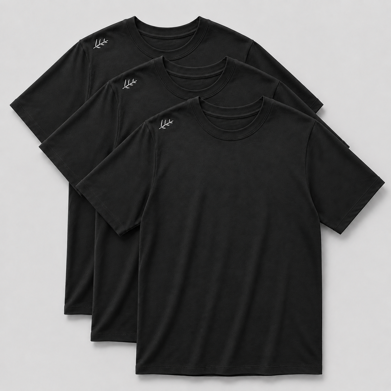 Kane Merino Blend Tee Bundle - three black merino tees